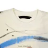 Pamuk Tişört Tasarımcı Gömlek Sıçramalı Mürekkep Yuvarlak Boyun Kısa Kollu Melek Mektubu Baskı Külot Erkek ve Kadın Hoodie Yaz Nefes Alabaş Sweatshirt Büyük boyutlu