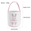 Geschenkverpackung 10 teile/los Ostern Korb Canvas Tasche für Kinder 21 Stile Ei Druck Eimer mit Flauschigen Schwanz