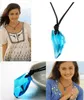 Classic Tv Series H2o Necklace Fashion Resin Moonstone Pendant Just Add Water Blue Stone Mako Mermaid Jewelry Film Gift L230704