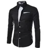 Men's T Shirts Stripe Slim Fit Button Down Shirt Single Breasted Business Long Sleeve Social Luxury Shirts And Blouses For Men Clothing 230703