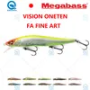 Baits Lures Japão Megabass Fishing Lure Vision Oneten Lue Floating Bass Lure Minnow Jerkbait Bullet Dinâmico Tackle Gravidade magnética 230704