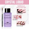 Nagelmanikyrset Akrylpulver Rosa Vit Clear Kit med flytande monomer för nagelförlängning Art Brush 230703