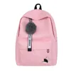 Mochilas escolares coreano impressão de náilon sólida mochila menina mochilas escolares para adolescente faculdade vento mulheres bolsa escolar alta bolsa de estudante preto rosa 230703