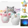 Luzes para crianças dormirem LED noite bebê estrela projetor lâmpada pelúcia bicho de pelúcia com música estrelas luz brinquedos infantis para meninas menino hkd230704