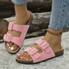 Fashion Shoes Wedges Sandals Women for Slippers Summer Heels Double layer Buckle Beach Casual