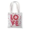 Letters Creative Literary Shopping Bag Bag Casual Student Coin Bag Creative Shopping Bag Handbag 0704--111