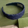 With BOX New Luxury G Designers Headbands Denim Blue Colors Wide 2CM/4CM Quality Hair Hoop For Women Girls Brand HeadbandODKN