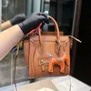 Cowhide Shopping Bag Designer Tote Bags Women Handbag Classic Pony Crossbody Handbags Genuine Leather Casual Tote Zipper Purse Large Capacity Wholesale Hand Bags