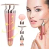 Appareils de soins du visage 4 en 1 Beauty Bar Vibrant Rose Quartz Face Roller Eye Massager Jade Roller TV Forme Lifting du visage Suppression des rides Outil de massage 230703