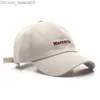 Ball Caps Sleckton Katun Topi Bisbol untuk Pria Dan Wanita Fashion Memorie Bordir Unisex Music Panas Matahari Cacquette Z230704