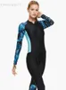 Trajes de neopreno Trajes secos Cremallera frontal Traje de buceo Mujeres Traje de neopreno Cuerpo completo Trajes de baño de una pieza Traje de surf Trajes de baño Surf Femme Traje de baño HKD230704