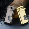 Rocker Arm Jet Flame Metal Windproof Turbo Gas Smoking Accessories Welding Lighter IEX8Without