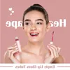 6ml Pembe Zarif Şişeler Konteyner Dudak Tüpleri Boş Dolunabilen Lipgloss Şişeler Şişeler DIY örnekleri için fırça ile HBCTL