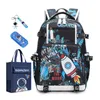 Школьные сумки детские рюкзак для школьных мальчиков Space Book мешки для средней школы сумки для проезжающих начнут сумки для начальной школы.