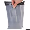 Mail Bags 17X29Cm Poly Self-Seal Self Adhesive Express Courier Mailing Plastic Bag Envelope Post Postal Mailer Drop Delivery Office Dhwon