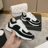 Travel Casual shoes women platform Thick leather lace-up sneaker soled 100% cowhide fashion lady Letters Flat designer Running Trainers men gym sneakers size 35-42