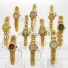 Montres-bracelets en gros mixtes 10pcs Golden Lady Femmes Fille es Quartz Robe Sport Poignet Cadeaux JB4T En Vrac Lots es pas cher es L231123