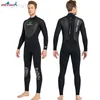 Combinaisons étanches Combinaisons étanches Hommes 3MM Combinaison en néoprène Une pièce Chaude Femmes Combinaison intégrale Surf Maillot de bain Sports nautiques Plongée sous-marine Combinaisons de plongée en apnée HKD230704