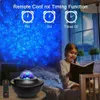 Lampor Led Starry Sky Star Galaxy Projektor Nattljus Inbyggd Bluetooth-högtalare för hem, sovrumsinredning Barn Alla hjärtans dag gi HKD230704