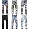 Men Distressed Ripped Jeans New skinny Motorcycle Biker slim Denim Pants size 29-38 Streetwear mens Jeans JS3091200t