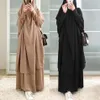 Vêtements ethniques Malaisie Eid à capuche femmes musulmanes Hijab robe vêtement de prière Jilbab Abaya longue Khimar Ramadan robe Abayas jupe Set228m