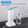 Altri bicchieri Pompa elettrica per bottiglia d'acqua Distributore automatico di bevande Pompa dell'acqua ricaricabile USB LED Luminoso Home Auto Switch Distributori d'acqua 230703