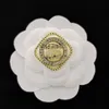 Alfinetes de moda de designer de luxo broche de latão sem desbotamento broche de abelha pequeno masculino feminino mesmo estilo c broches de letras duplas