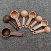 Outils de mesure cuillère en bois sucre épice thé grains de café cuillère en bois mesure maison cuisine cuisson cuisson outils de mesure R230704