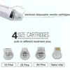 Cartouche de Microneedling RF jetable plaquée or 10/25/64 broches Nano pour Micro aiguille RF Machine Anti vergetures