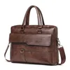 Портфель -портфель Men Mormbore Bag Высококачественный бизнес знаменитый бренд кожа кожа на плечах мессенджер сумки офис 14 -дюймовый сумка для ноутбука 230703