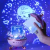 Luci Altoparlante Bluetooth Proiettore Luce notturna ricaricabile girevole Lampada da tavolo Full Star Regalo per bambini Fantasy Octavo Audio HKD230704