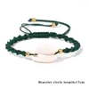 Bracelets porte-bonheur en gros bohême tresse coquille naturelle perles Bracelet réglable à la main bricolage pour femmes hommes Bracelet cadeaux