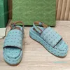 2023-WOMENS PLATFORM SANDAL canvas sandals for the latest collection element designer sandals Vintage Roman Sandals