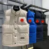 Coletes Stand-up Collar Down Colete Mens e Mulheres Qualidade Marca Gilet Street Gilets Designer Jaquetas Com Capuz Parka Luxo Homem Outerwear Casacos de Inverno Tamanho