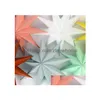 Decoração de festa 30Cm 45 Cm 60 Nine Angles Paper Star Home Tissue Lantern Hanging Stars For Christmas Kd1 Drop Delivery Garden Festi Dh74O