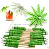 Bar Outils Boire Parapluies Cocktail Picks Coconut Palm Parasol Tooticks Fruit Cupcake Toppers Party Decor Kdjk2301 Drop Delivery Home Dh70U