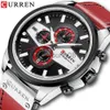 Relógios de pulso Curren New Man Es Luxury Brand Relógio Casual Casual Men Sport Sport Waterprop Quartz Chronograph Relogio Masculino 0703