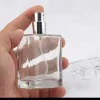 Jasne czarne przenośne szklane butelki z rozpylaczem do perfum Puste pojemniki kosmetyczne z atomizerem dla podróżnika 50 ml