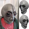 UFO Alien Crâne Masque Cosplay Horreur Latex Masques Casque Parti Costume Props Nouveau 2021 L230704