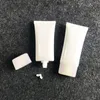 50 ml Gesichtsreiniger Tube Weißer Kunststoff Nachfüllbare Flasche Handcreme Verpackung Leerer Kosmetikbehälter Soft Squeeze F2529 Atsbf