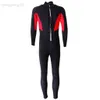 Kombinezony Drysuits Premium 3mm neoprenowy kombinezon męski kombinezon do nurkowania pełny kombinezon z długimi rękawami kombinezony M-XXXL do pływania nurkowanie z rurką Freedive HKD230704