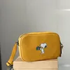 Cartoon Torba na aparat Torby na ramię Projektant Crossbody Coac Torebka Tote Kobiety Mężczyźni Klasyczna żakardowa kwadratowa skórzana listonoszka Portfel pod pachami Tornistry Rozmiar 25x17 cm