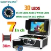 Balık bulucu maotewang balık bulucu sualtı balıkçılık kamera 7 "1000tvl15pcs beyaz LED'ler + 15pcs buz / deniz / kış balıkçılığı için kızılötesi lamba HKD230703