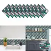 Numero 10 pz Piastre Mosaico In Marmo Eming Piastrelle Adesivo Cucina Bagno Decalcomanie Da Muro Peel Stick Impermeabile Piastrelle Art Wallpaper