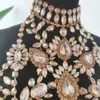 Navel Bell Button Rings CuiEr Super Gorgeous Champagne Sexy Rhinestones Tops for Women Boy Chain Glass Drill Prom Party dresses Body Jewelry Choker Big 230703