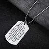 Pendentif Colliers Mon Homme Je T'aime Dog Tag Coeur Collier Famille Mari Copains Amant Saint Valentin Cadeau Chaîne En Acier Inoxydable