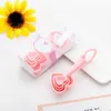 Measuring Tools Heart Measuring Spoons Plastic Teaspoon Baby Shower Birthday Gift R230704