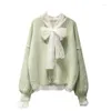 Maglieria da donna Donna Kawaii Short Cardigan Maglione Giacca 2023 Autunno Verde Rosa Beige Tinta unita Outwear Top sottili Maglioni morbidi in mohair