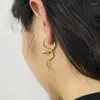 Dangle Earrings Minar Personality Gold Color Metallic Twist Snake For Women 18K PVD Plating Titanium Steel Long Earring