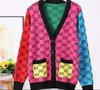 Swetry damskie Designer Cardigan Sweter z dzianiny Kurtka Ciepły haft Modny płaszcz Pani Luźne swetry